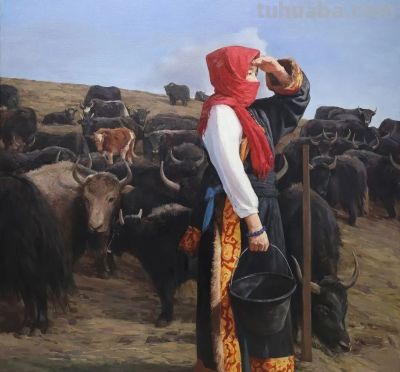 18幅 甘肃画院青年画院 院聘画家作品 - 图画吧TUHUABA