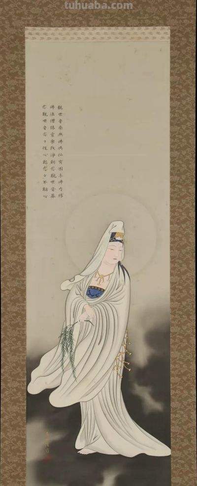 观世音菩萨素描 - 图画吧TUHUABA
