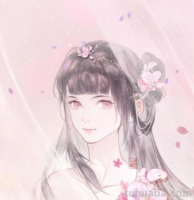 当古装女子遇上水彩笔触，每一幅都藏着浪漫与柔情 - 图画吧TUHUABA