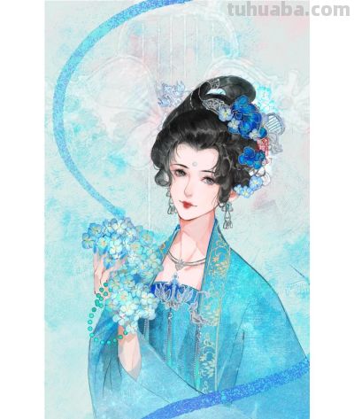 当古装女子遇上水彩笔触，每一幅都藏着浪漫与柔情 - 图画吧TUHUABA