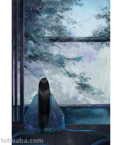 当古装女子遇上水彩笔触，每一幅都藏着浪漫与柔情 - 图画吧TUHUABA