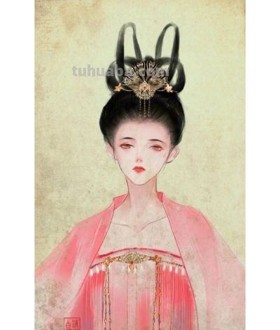 当古装女子遇上水彩笔触，每一幅都藏着浪漫与柔情 - 图画吧TUHUABA