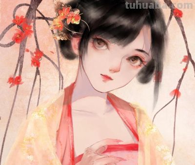 当古装女子遇上水彩笔触，每一幅都藏着浪漫与柔情 - 图画吧TUHUABA