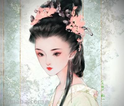 当古装女子遇上水彩笔触，每一幅都藏着浪漫与柔情 - 图画吧TUHUABA