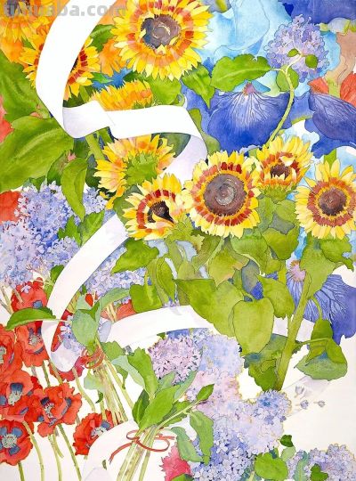 美国画家盖瑞·布科夫尼克的水彩作品 - 图画吧TUHUABA