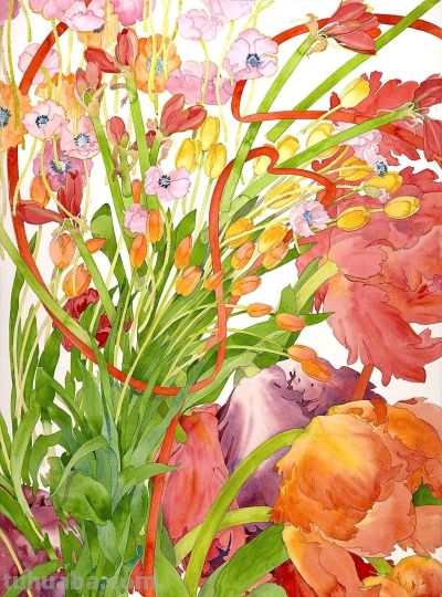 美国画家盖瑞·布科夫尼克的水彩作品 - 图画吧TUHUABA