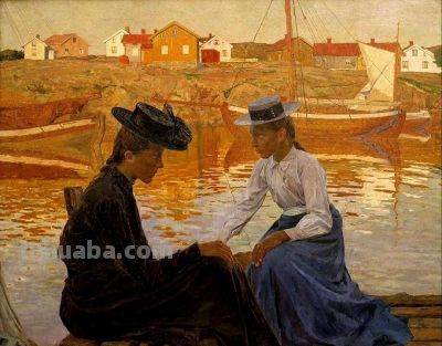 精彩的油画，卡尔·威廉·威尔赫姆松作品赏 - 图画吧TUHUABA