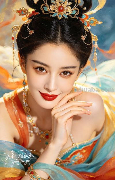 绝美油画——飞天曼舞醉星河，风姿绰约，自带优雅脱俗的东方神韵 - 图画吧TUHUABA