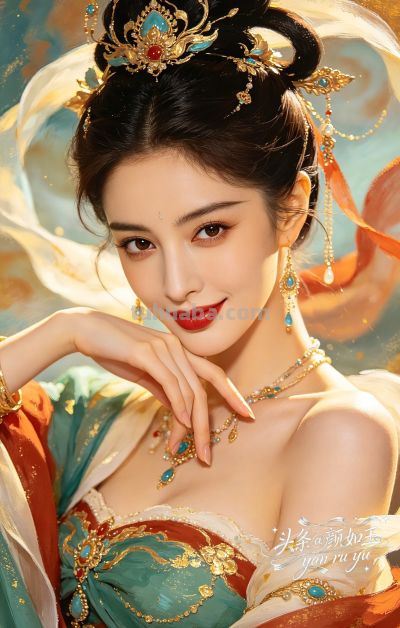 绝美油画——飞天曼舞醉星河，风姿绰约，自带优雅脱俗的东方神韵 - 图画吧TUHUABA