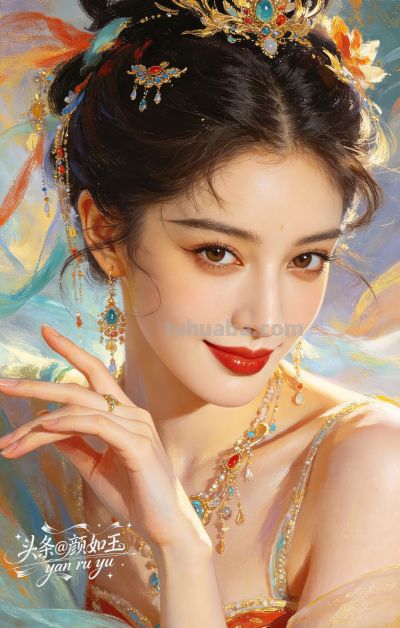 绝美油画——飞天曼舞醉星河，风姿绰约，自带优雅脱俗的东方神韵 - 图画吧TUHUABA