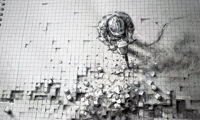 太牛了,这位艺术家在方格本上,绘制出3D效果的素描画作 - 今日头条 太牛了,这位艺术家在方格本上,绘制出3D效果的素描画作 - 图画吧TUHUABA