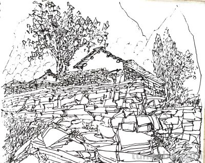 余又刚 ‖《太行大峡谷速写》于林州太行山 - 图画吧TUHUABA