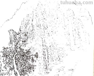 余又刚 ‖《太行大峡谷速写》于林州太行山 - 图画吧TUHUABA