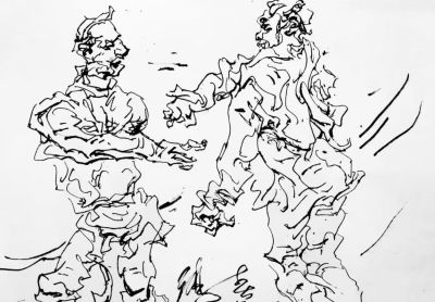 李鸿春 ||《生活场景动态速写》（33）作品欣赏 - 图画吧TUHUABA