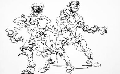 李鸿春 ||《生活场景动态速写》（33）作品欣赏 - 图画吧TUHUABA