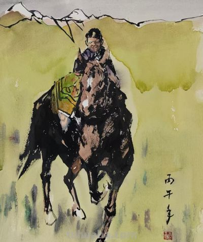 梅 竞 ‖《民族生活掠影》彩墨速写一组欣赏 - 图画吧TUHUABA