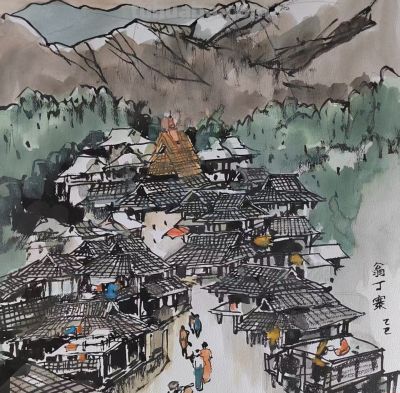 梅 竞 ‖《民族生活掠影》彩墨速写一组欣赏 - 图画吧TUHUABA