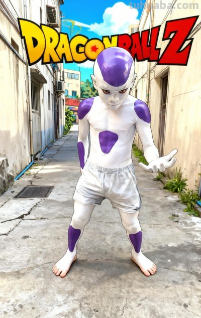 少年低成本Cos弗利萨大王，结果乳胶漆洗不掉，悲剧了 - 图画吧TUHUABA