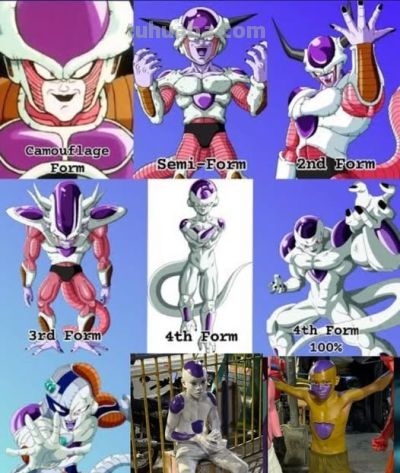 少年低成本Cos弗利萨大王，结果乳胶漆洗不掉，悲剧了 - 图画吧TUHUABA