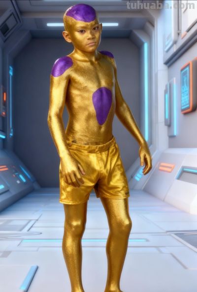 少年低成本Cos弗利萨大王，结果乳胶漆洗不掉，悲剧了 - 图画吧TUHUABA