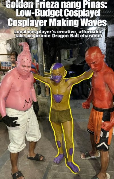 少年低成本Cos弗利萨大王，结果乳胶漆洗不掉，悲剧了 - 图画吧TUHUABA