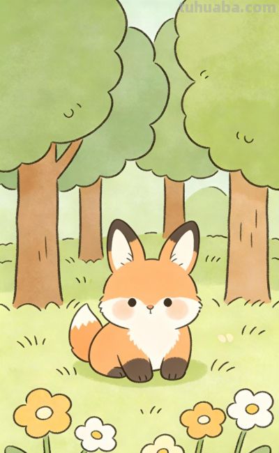 萌宠插画壁纸 - 图画吧TUHUABA