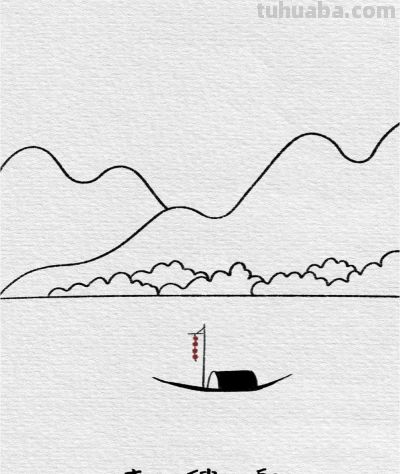 简笔画！海洋风景画（附教程） - 图画吧TUHUABA