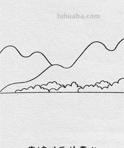 简笔画！海洋风景画（附教程） - 图画吧TUHUABA