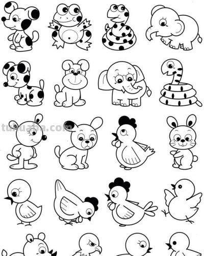 各种小动物的100种画法,十分实用的教程 - 今日头条 各种小动物的100种画法,十分实用的教程 - 图画吧TUHUABA