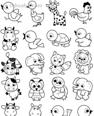 各种小动物的100种画法,十分实用的教程 - 今日头条 各种小动物的100种画法,十分实用的教程 - 图画吧TUHUABA