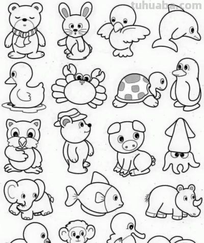各种小动物的100种画法,十分实用的教程 - 今日头条 各种小动物的100种画法,十分实用的教程 - 图画吧TUHUABA