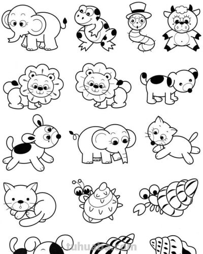 各种小动物的100种画法,十分实用的教程 - 今日头条 各种小动物的100种画法,十分实用的教程 - 图画吧TUHUABA