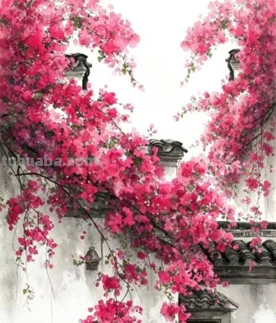 春满园庭锁不住 诗意栖居画中游丨彤汐中式建筑的浪漫插画分享 - 今日头条