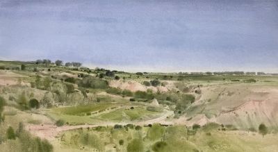 何万太·水彩艺术 | 旧雪与老树的呼吸，藏着生活最柔软的坚韧 - 图画吧TUHUABA