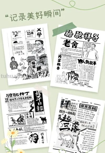 墨香润少年·书香阅世界 | 秀中七年级世界读书日创意手抄报大赛 - 图画吧TUHUABA