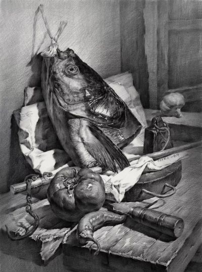 ​江振坤100素静物描作品 - 图画吧TUHUABA