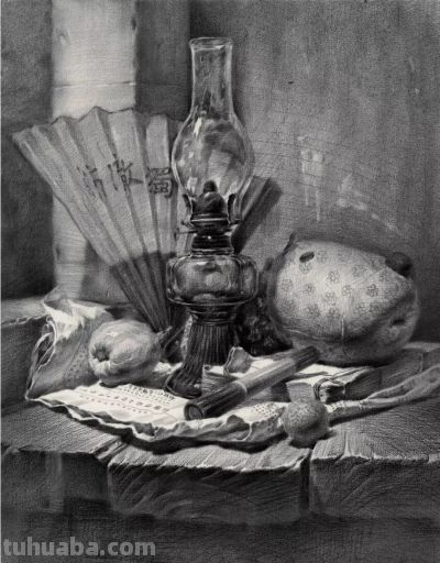 ​江振坤100素静物描作品 - 图画吧TUHUABA