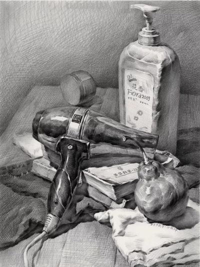 ​江振坤100素静物描作品 - 图画吧TUHUABA