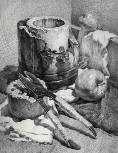 ​江振坤100素静物描作品 - 图画吧TUHUABA