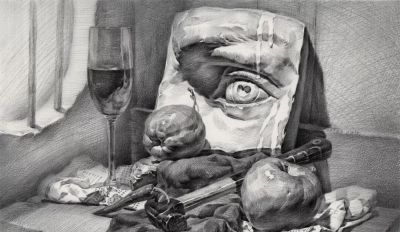 ​江振坤100素静物描作品 - 图画吧TUHUABA
