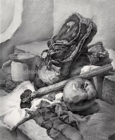 ​江振坤100素静物描作品 - 图画吧TUHUABA