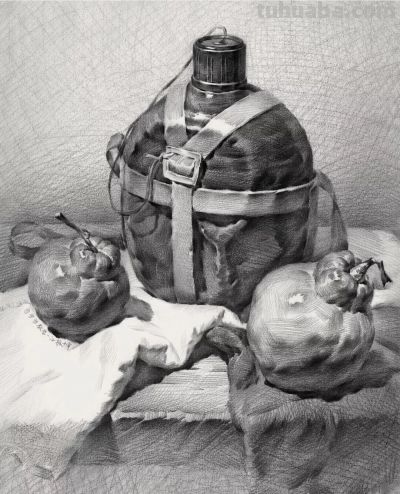 ​江振坤100素静物描作品 - 图画吧TUHUABA
