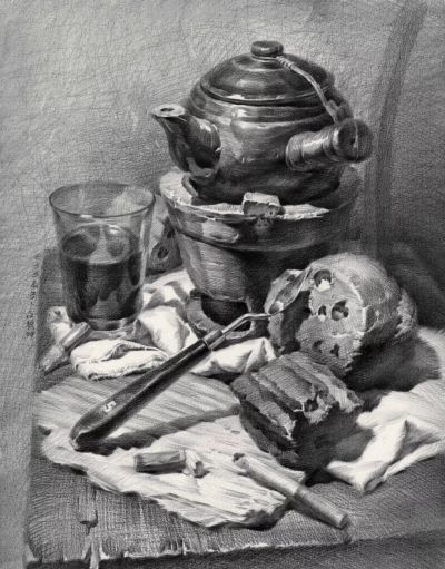 ​江振坤100素静物描作品 - 图画吧TUHUABA