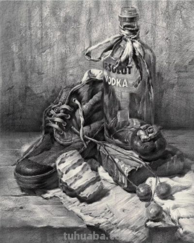 ​江振坤100素静物描作品 - 图画吧TUHUABA