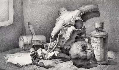 ​江振坤100素静物描作品 - 图画吧TUHUABA