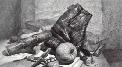 ​江振坤100素静物描作品 - 图画吧TUHUABA