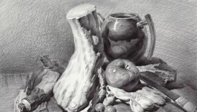 ​江振坤100素静物描作品 - 图画吧TUHUABA