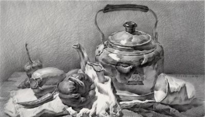 ​江振坤100素静物描作品 - 图画吧TUHUABA
