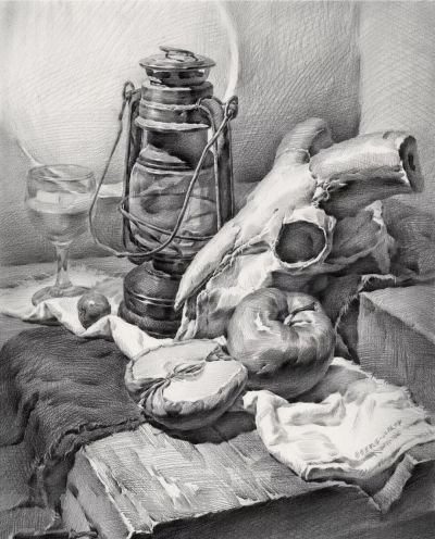​江振坤100素静物描作品 - 图画吧TUHUABA