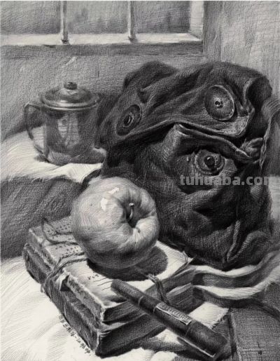 ​江振坤100素静物描作品 - 图画吧TUHUABA